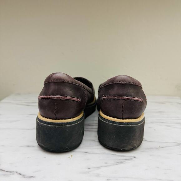 Clark’s Sharon Gracie Burgundy Loafer Women’s Size 7.5 - Picture 6 of 10